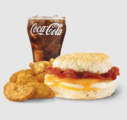 Wendys Bacon Egg & Cheese Biscuit Combo