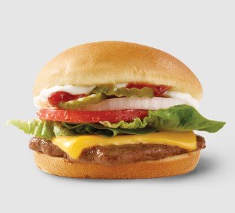 Wendys Jr. Cheeseburger Deluxe