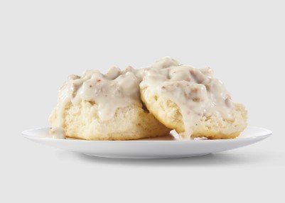 Wendys Sausage Gravy & Biscuit